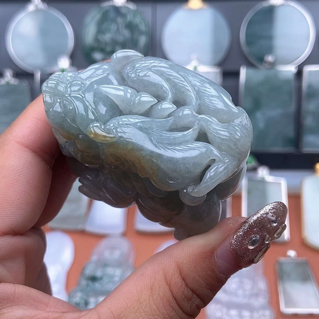 翡翠未镶嵌吊坠(不含链)