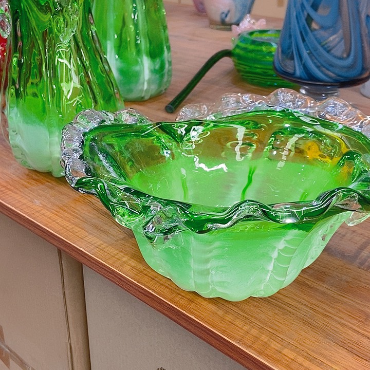 琉璃琉璃花瓶高12口26