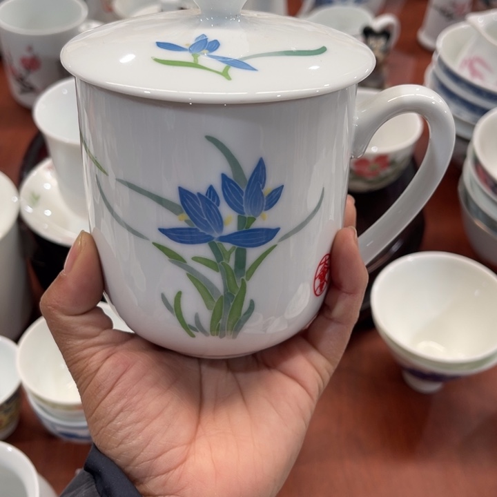 瓷醴陵釉下手绘420毫升