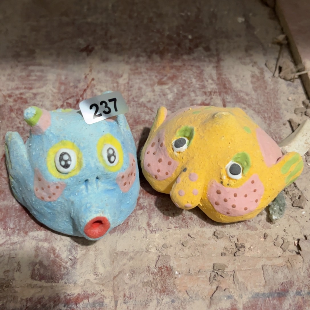 摆件纯手工抽象陶瓷摆件微瑕237组合