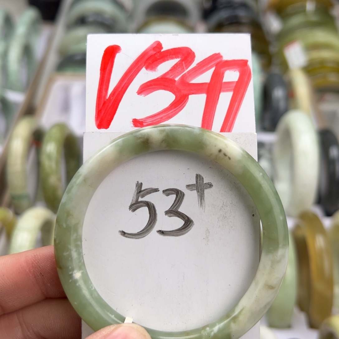 岫玉手镯未镶嵌天然岫玉微瑕