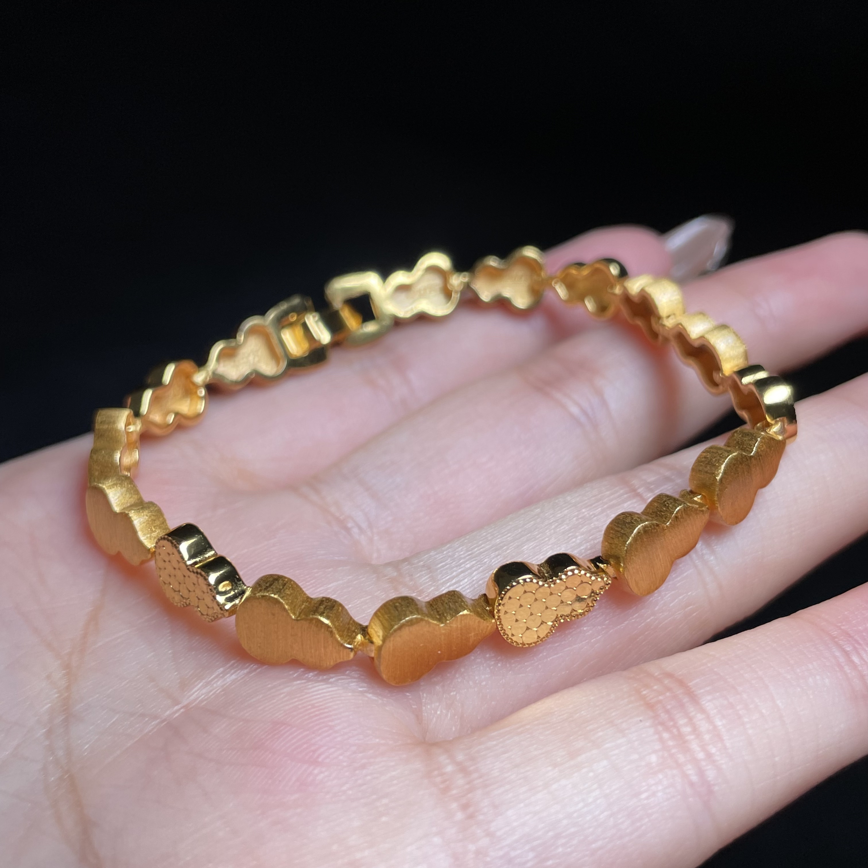 925银手链 【玉总珠宝】925银葫芦手链 多样性发一 CAN4150116