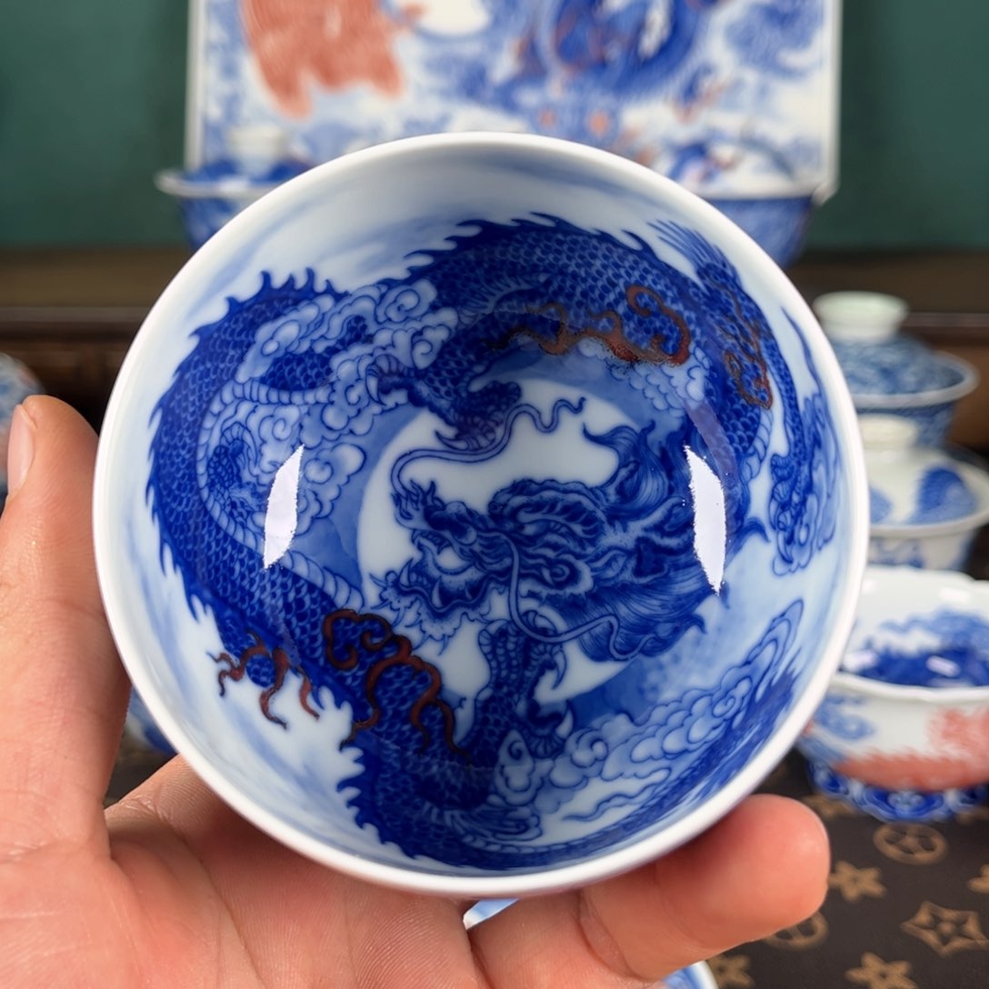 瓷片自成堂景德镇手工手绘