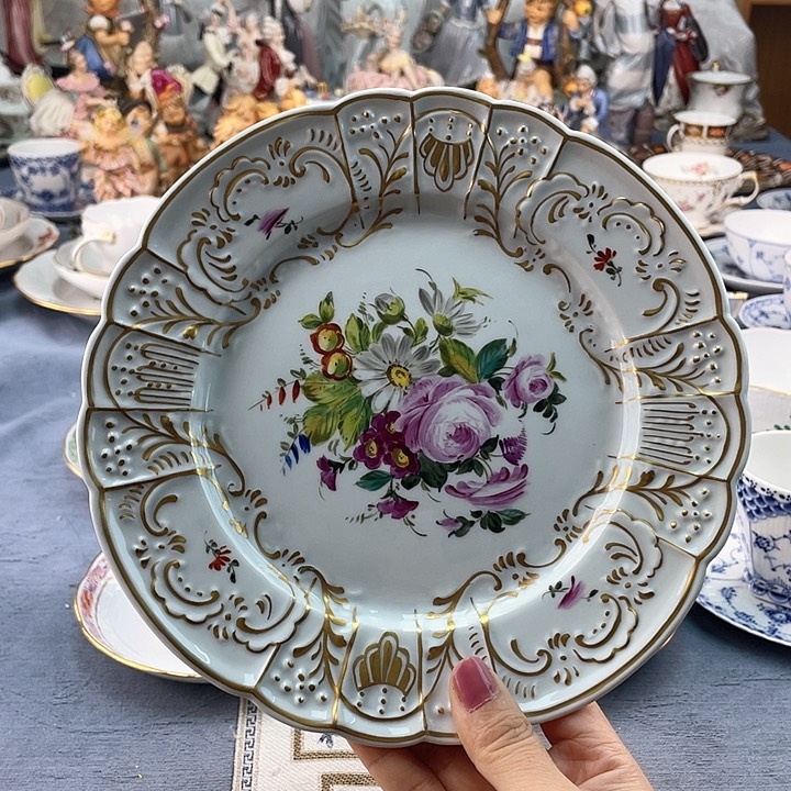 中古欧瓷瓷偶小房子