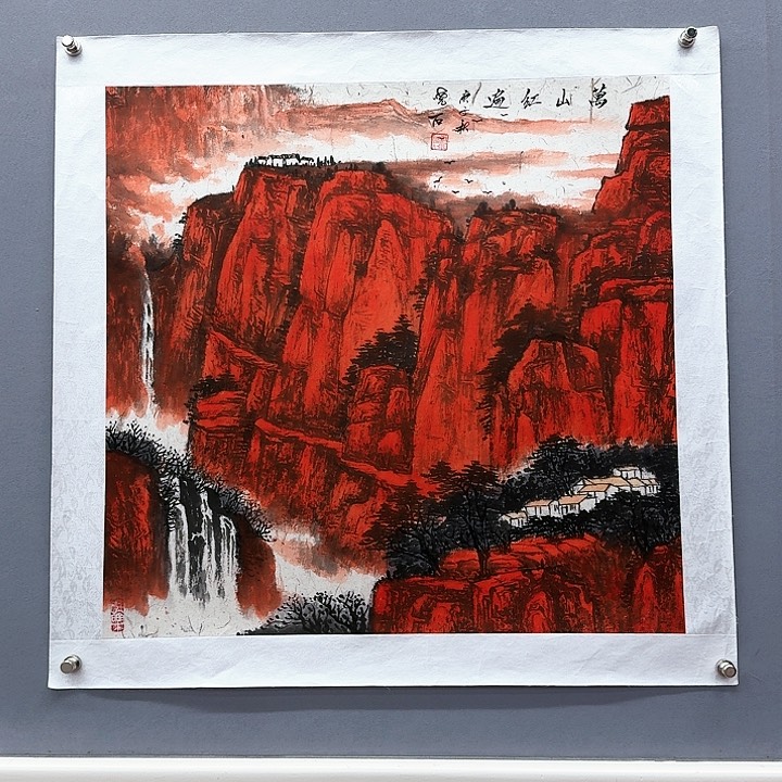 国画书法作品多次参加