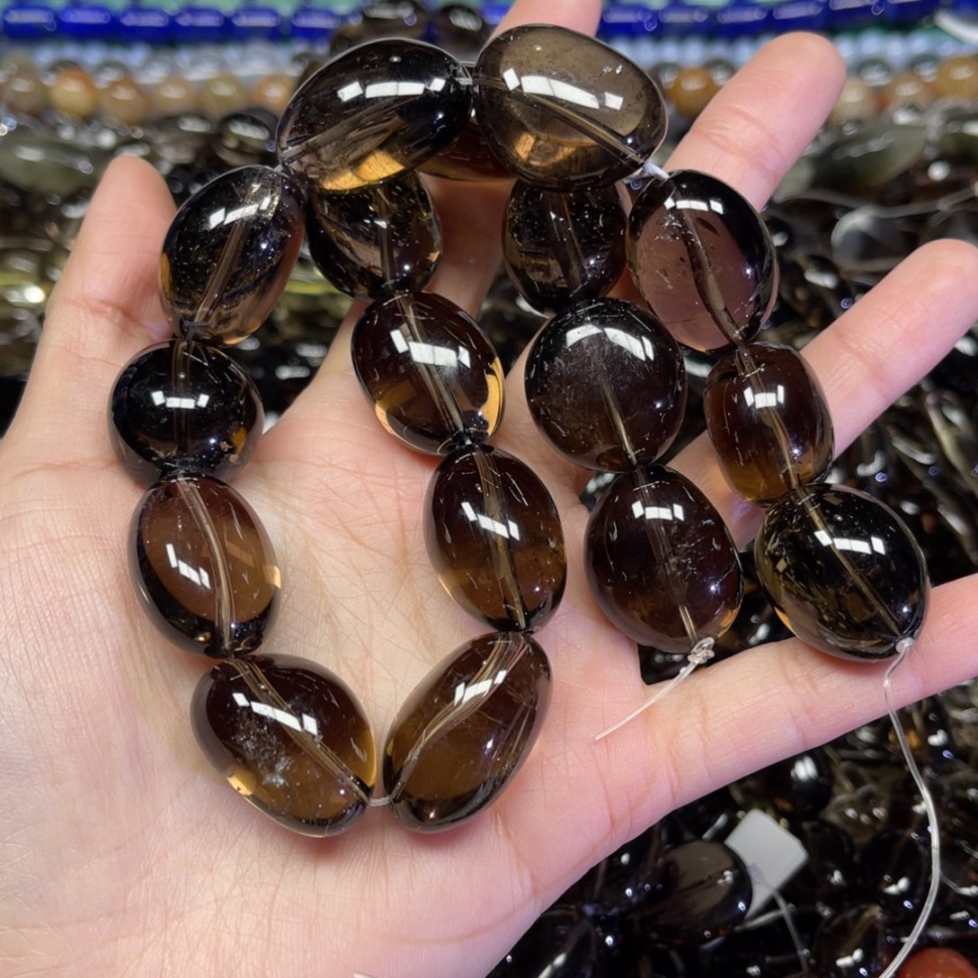 Л***а玛瑙/玉髓散珠茶晶