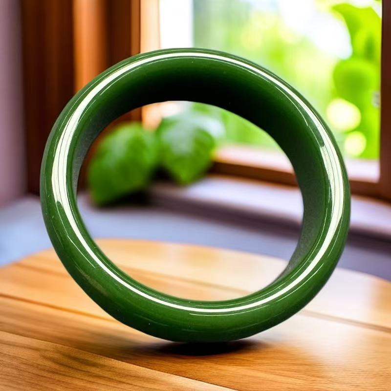 {文松会长专属}zjy11 时尚 绿色手 镯