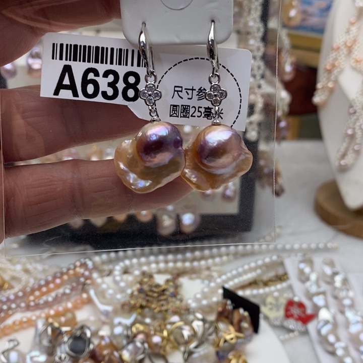 合金颈饰淡水珍珠638