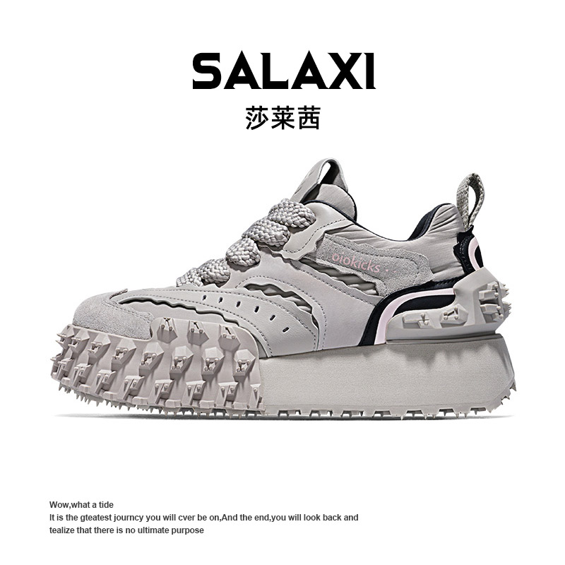 【双12】SALAXI /莎莱茜 冬季新品潮牌男女款高级原创减震运动鞋
