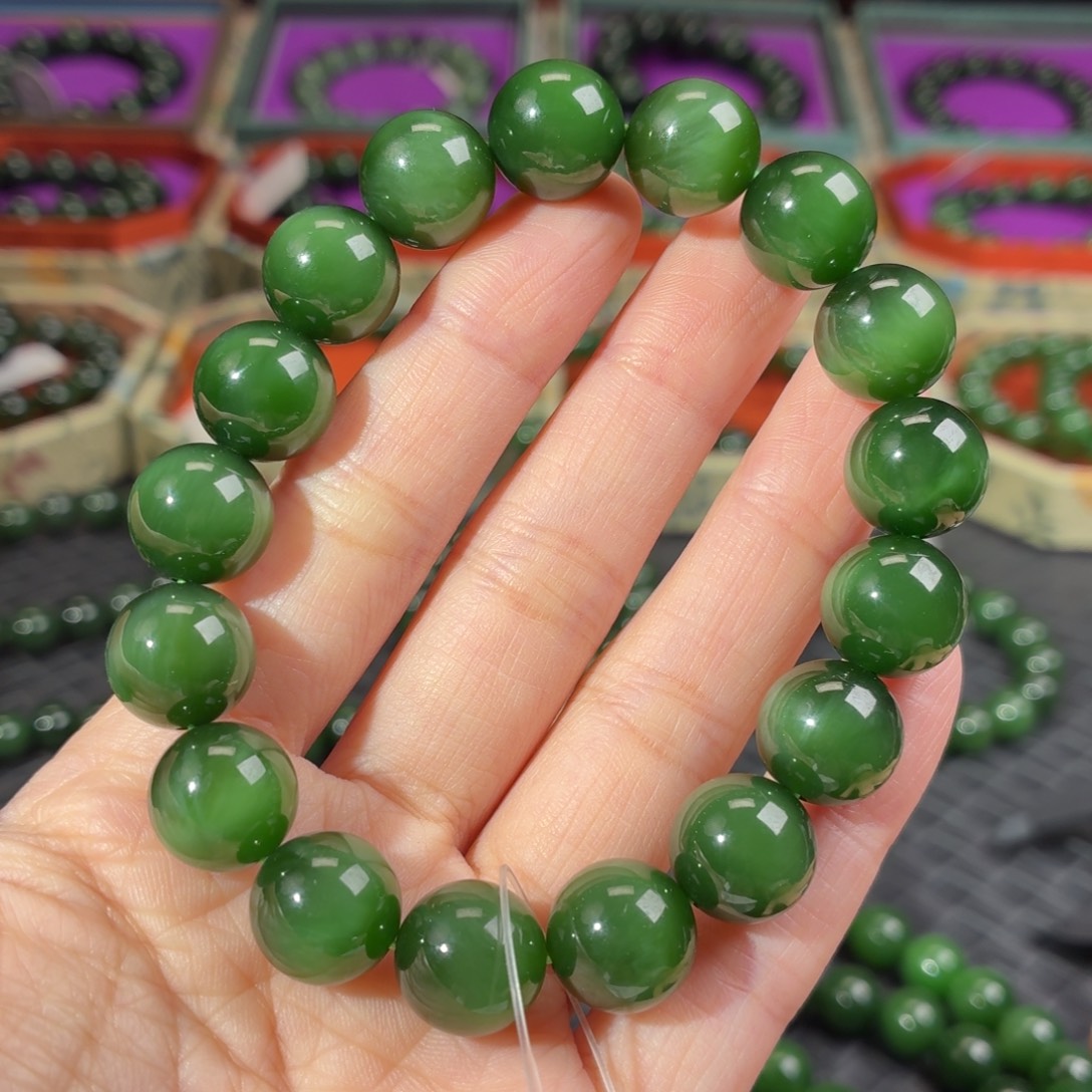 和田玉（碧玉）未镶嵌手串