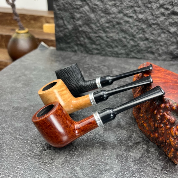石楠木中号烟斗，新手入门3毫米孔道，