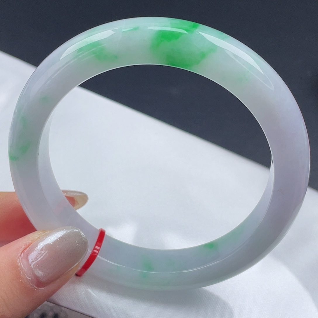 翡翠未镶嵌手镯59圈口