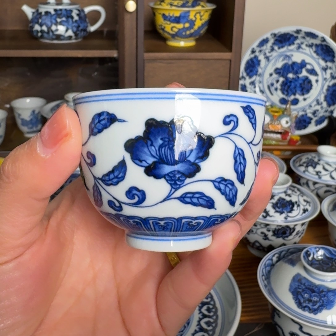 摆件景德镇雯华堂杯杯