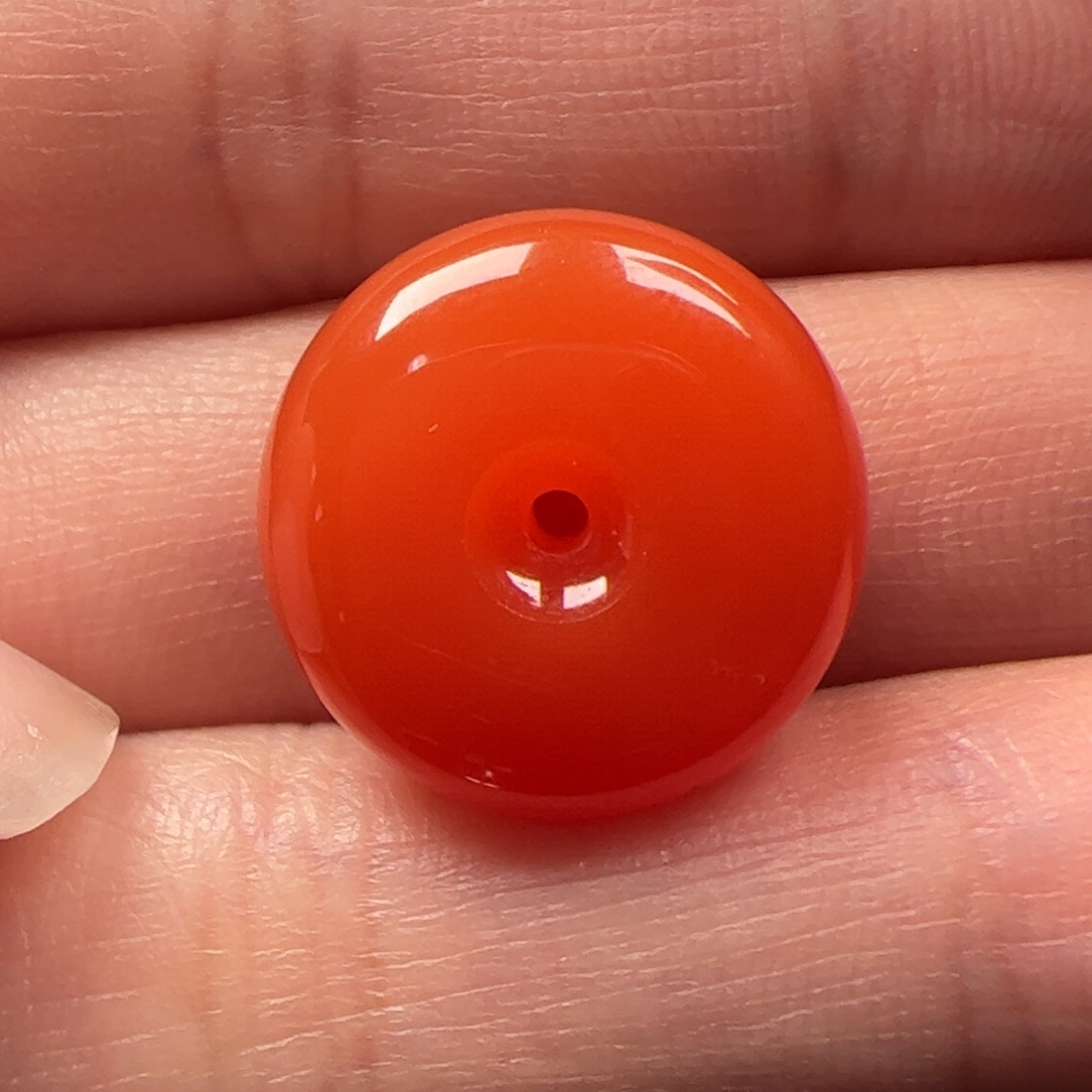 南红玛瑙未镶嵌平安扣16mm