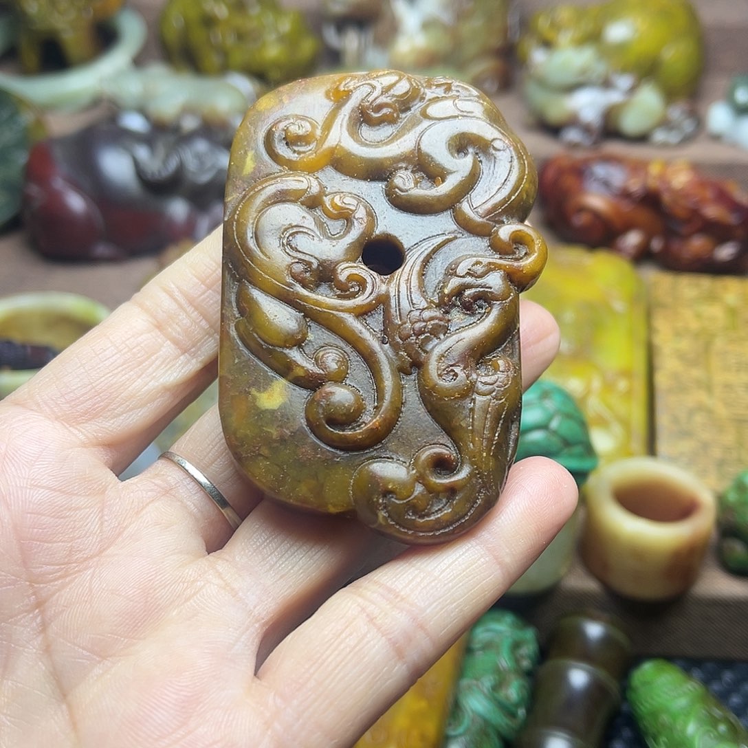 白玉菩提吊坠126。。