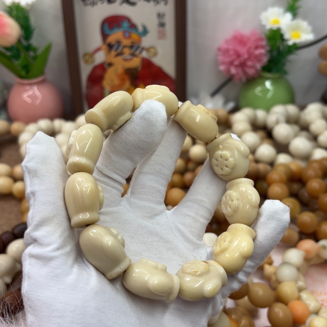 吊坠菩提根/象牙果牙果瑕疵机抛507