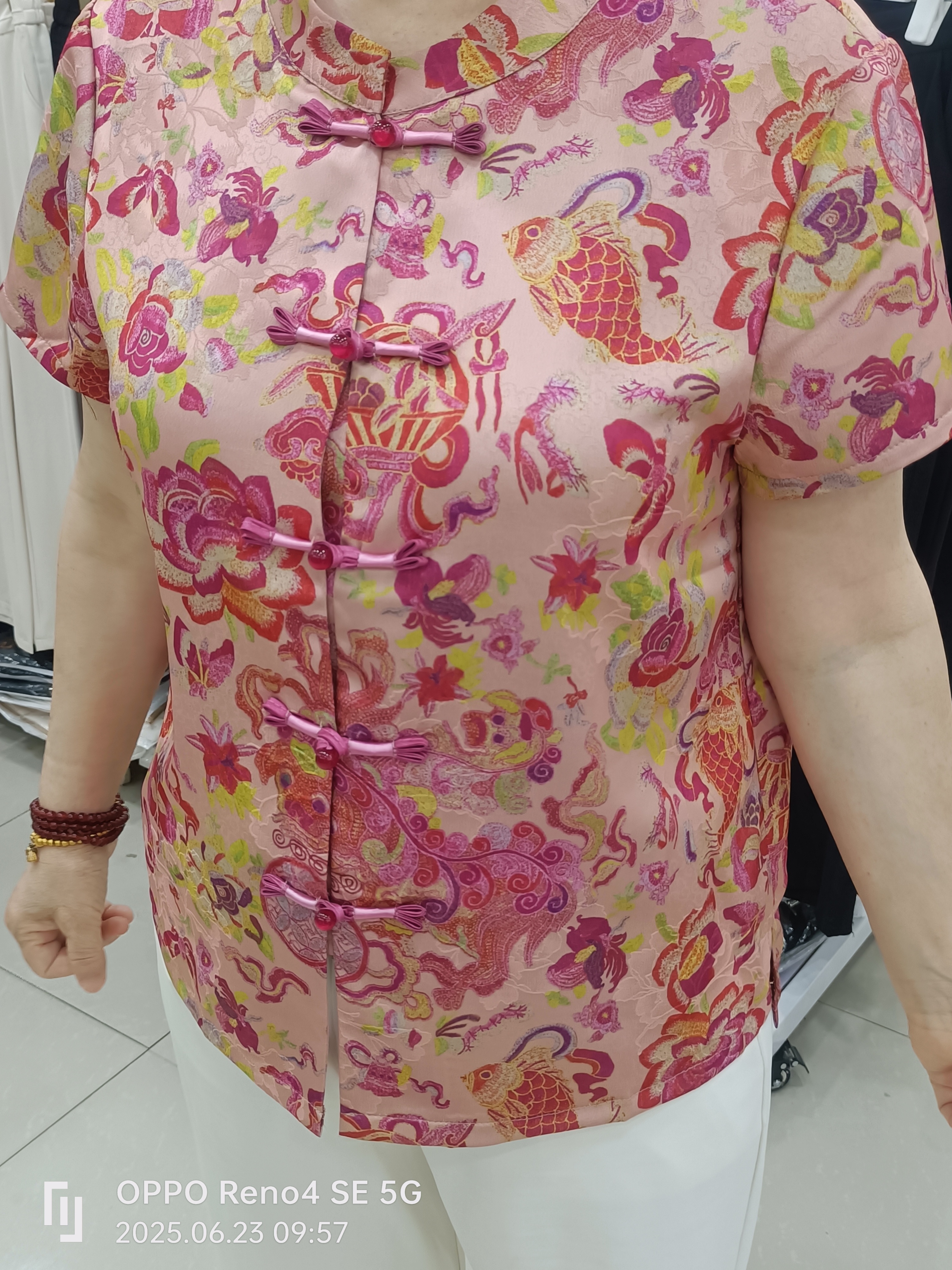 夏季国风盘扣中式圆领薄款短袖开衫上衣