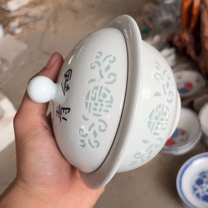 瓷碗景德镇高温细白瓷餐具