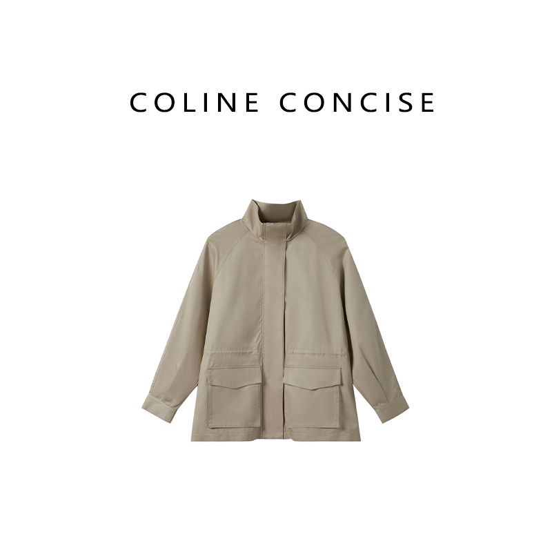 COLINE CONCISE 25SS 浅卡其row风短外套风衣*w50375