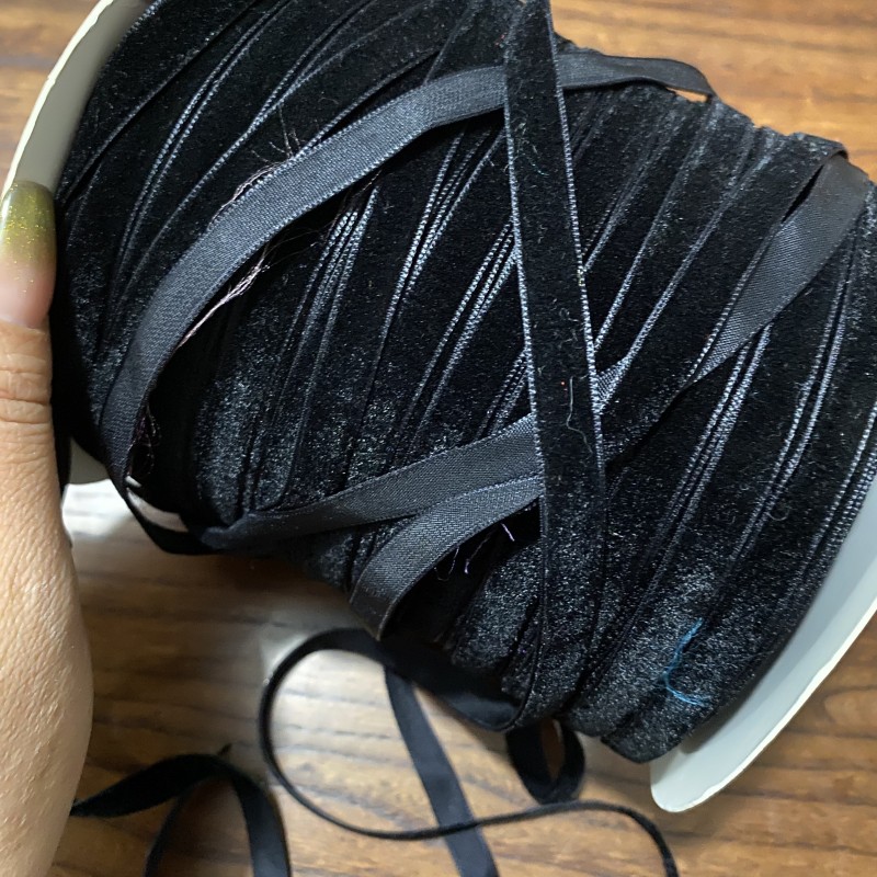 【缝纫辅材】服装辅料 黑绒条 5米价