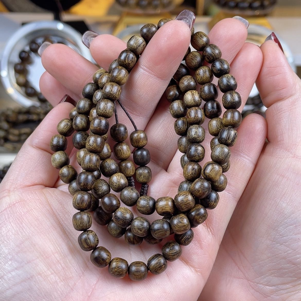 【闪购商品】沉香手串R**瑞越南芽庄白棋楠留疤