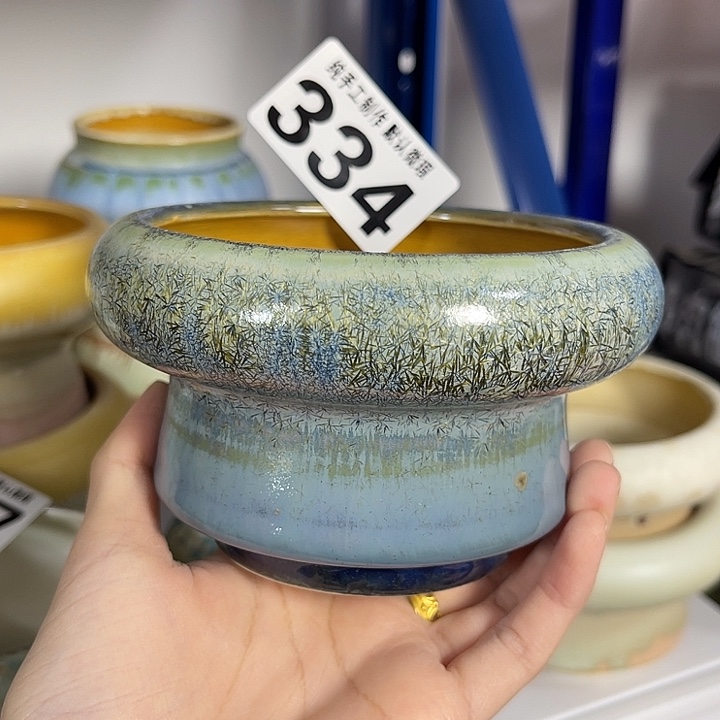 华***瑟景德镇陶瓷盆 满30包邮 口9.5