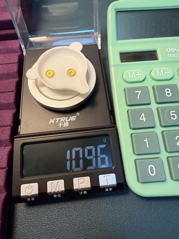 足金999车轮隔片卡七秀