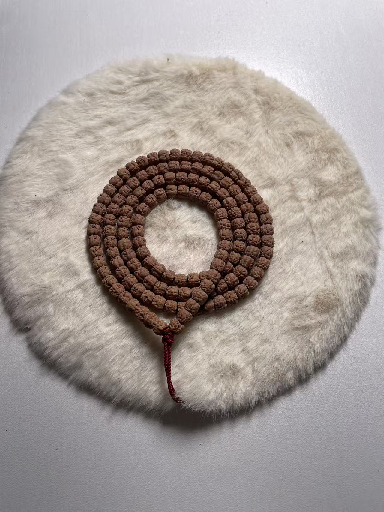 菩提小金刚三日红龙切佛手108长串文玩原生态高密高油挂脖盘玩