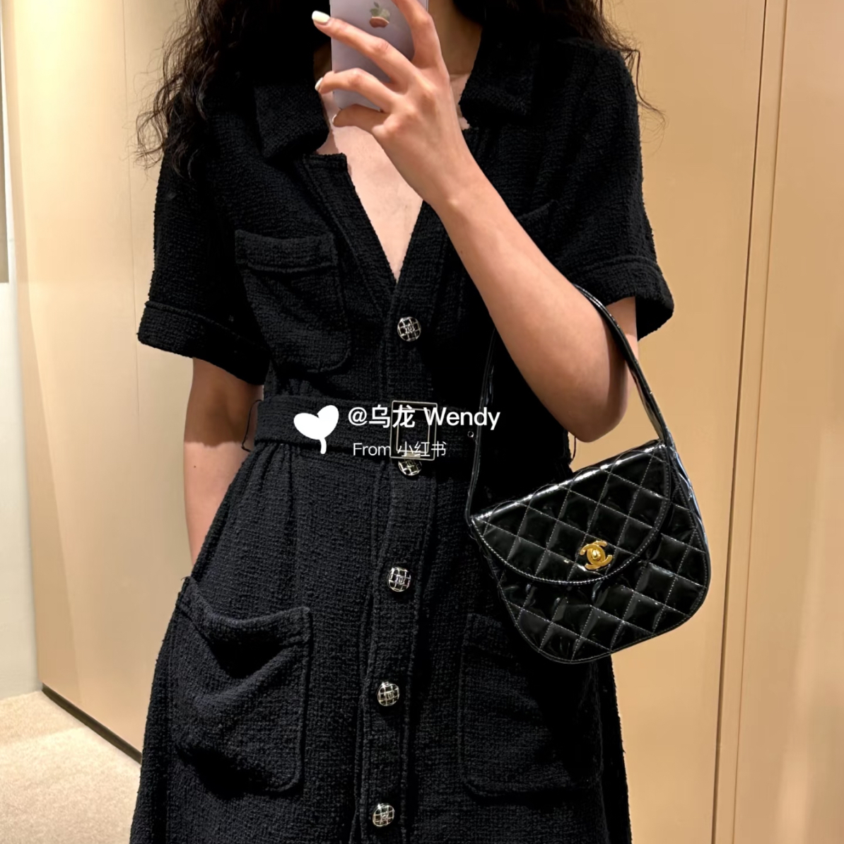 95新 Chanel/香奈儿 短袖连衣裙开衫外套38码