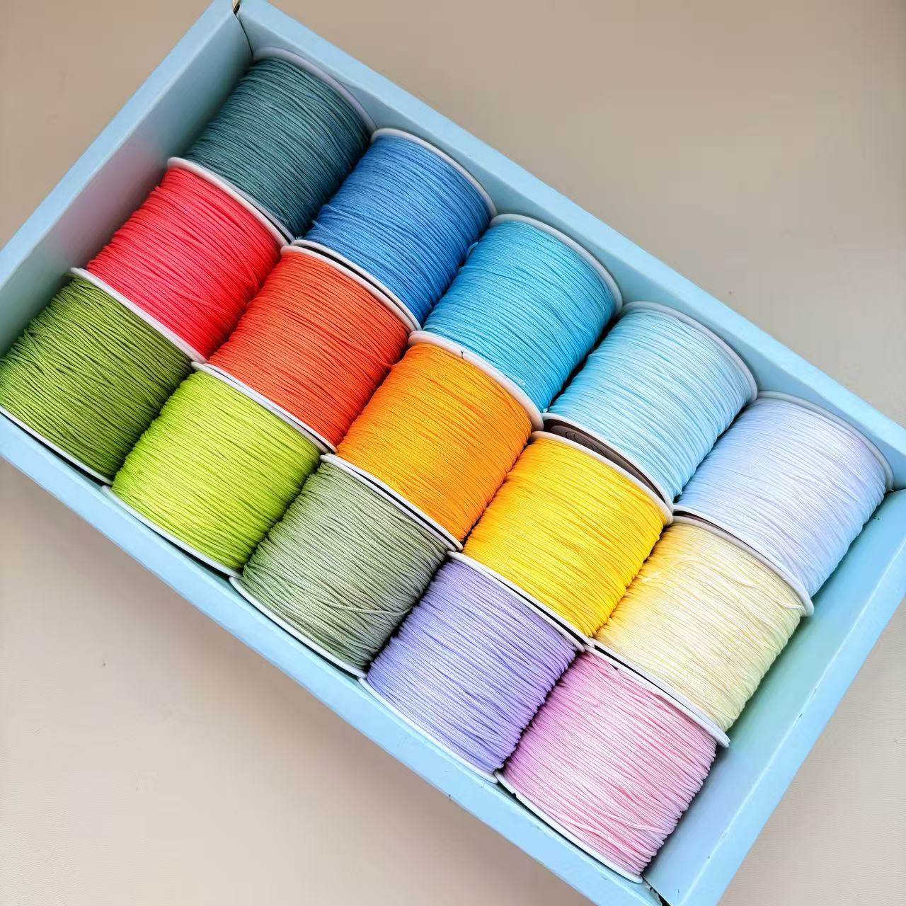 小主编绳强力72号玉线多巴胺和故宫色系套盒手工编织套盒