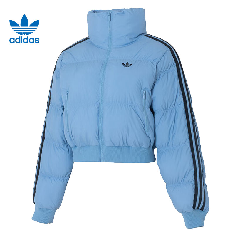 adidas阿迪达斯【大】三叶草女子运动休闲棉服外套JX2969