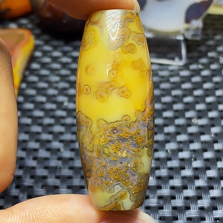 半***饼玛瑙/玉髓未镶嵌颈饰