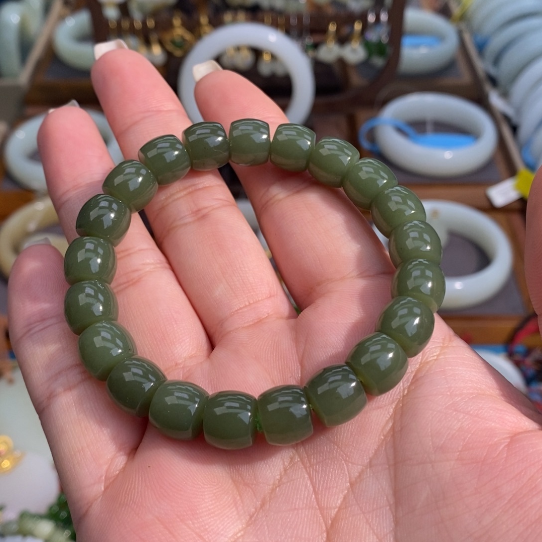 和田玉未镶嵌手链