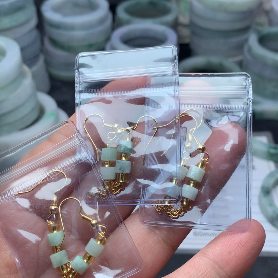 翡翠未镶嵌耳饰多样性发一件