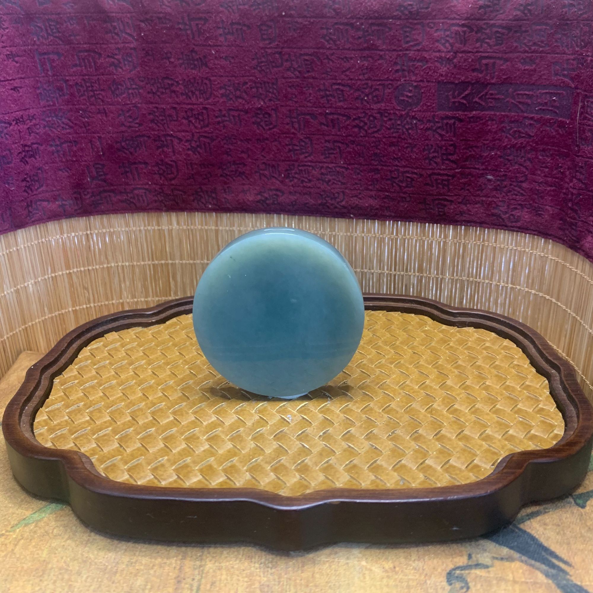 K和田玉无事牌吊坠1708