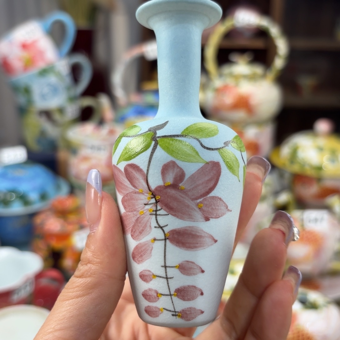 瓷片景德镇手绘高温釉下彩陶瓷茶具