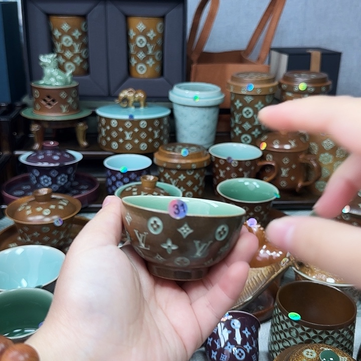 昕***加龙泉手工制作工艺品青瓷杯