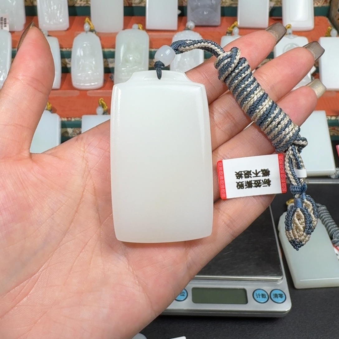 玲***才和田玉未镶嵌颈饰13