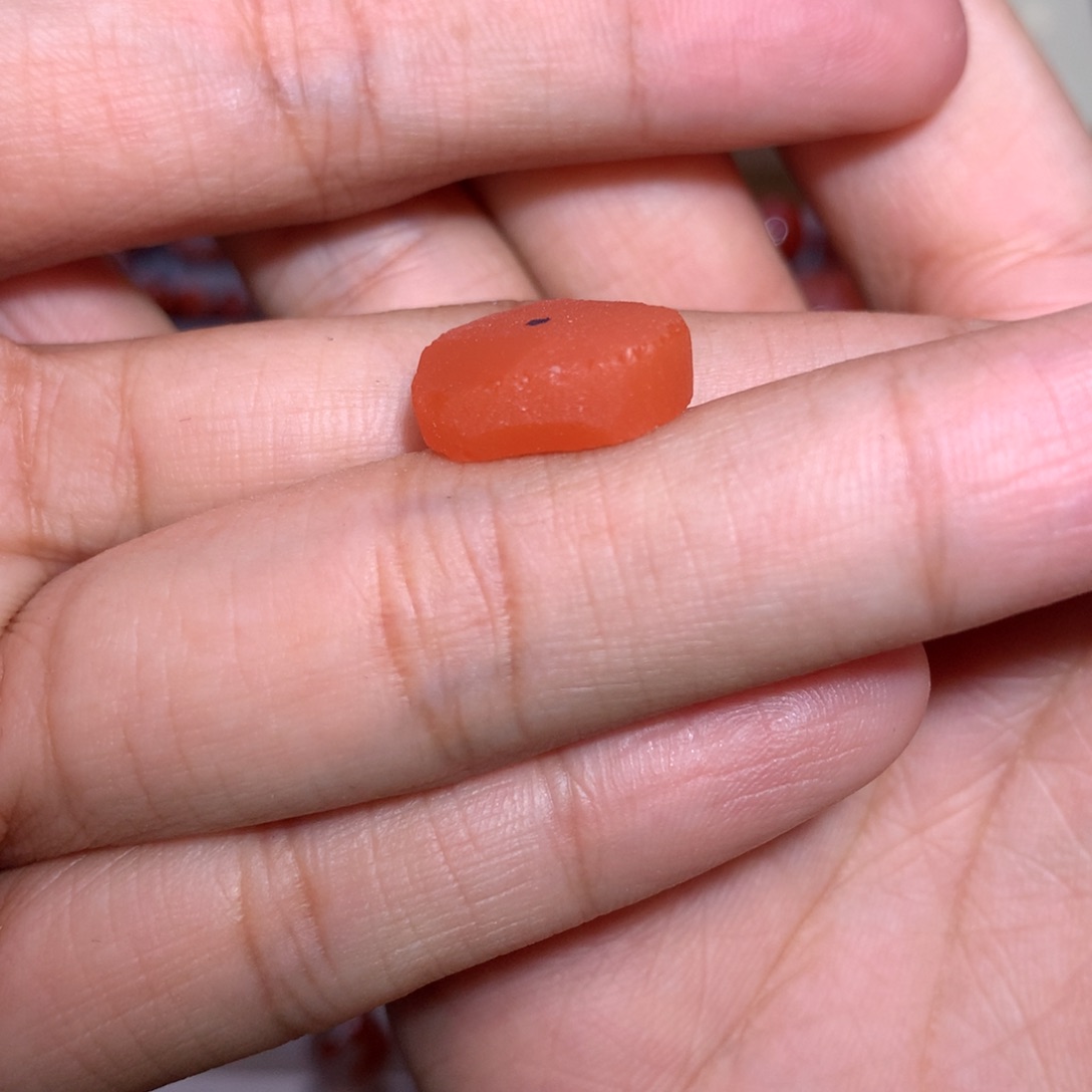 南红玛瑙隔珠11×5保厚未镶嵌L*微微沙带