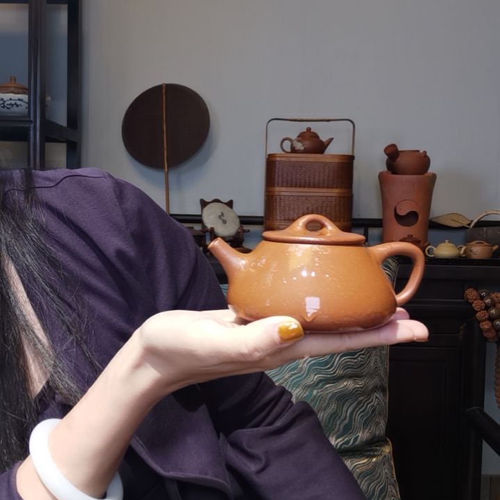 【闪购商品】紫砂茶壶深*石瓢壶半手