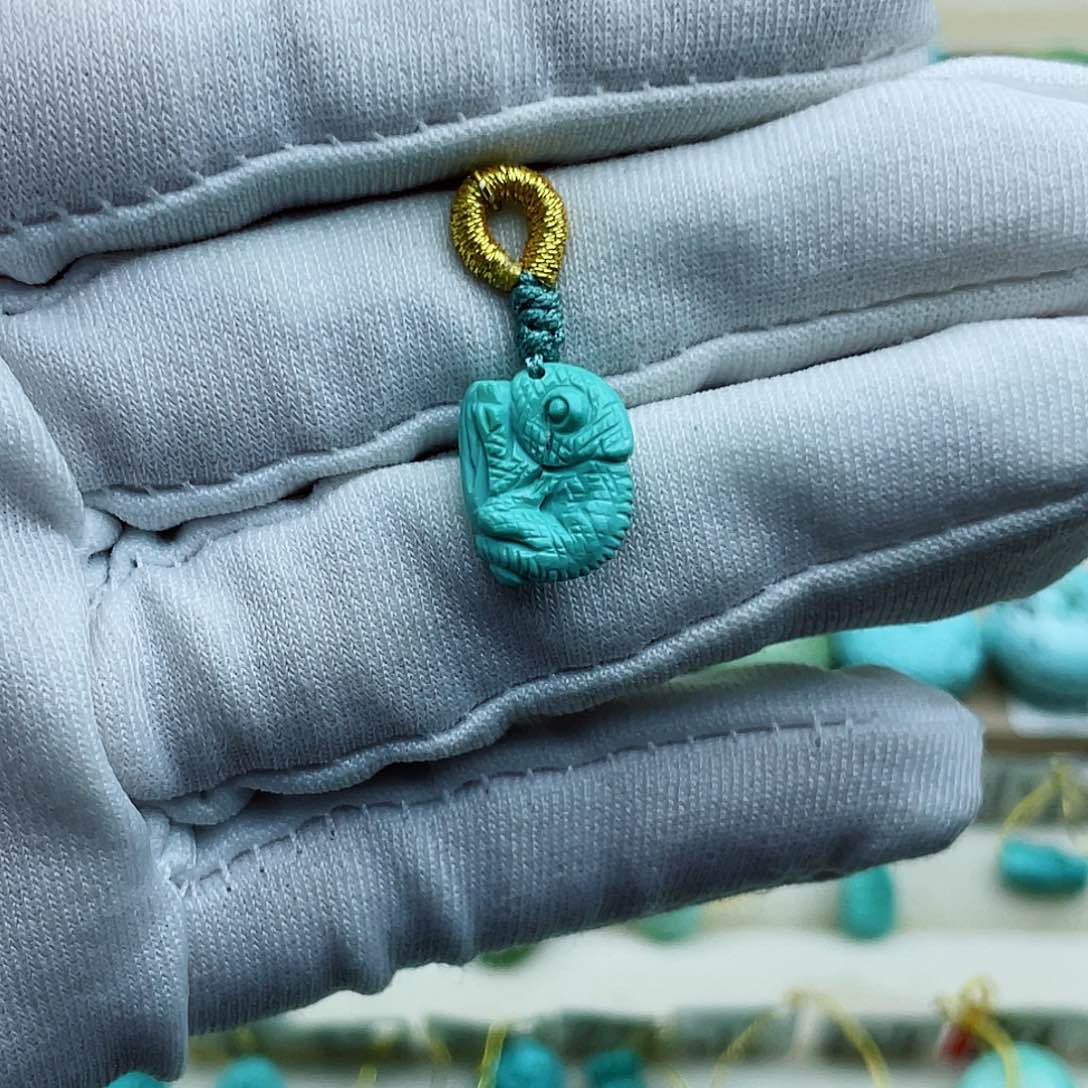 未镶嵌绿松石珠宝半成品