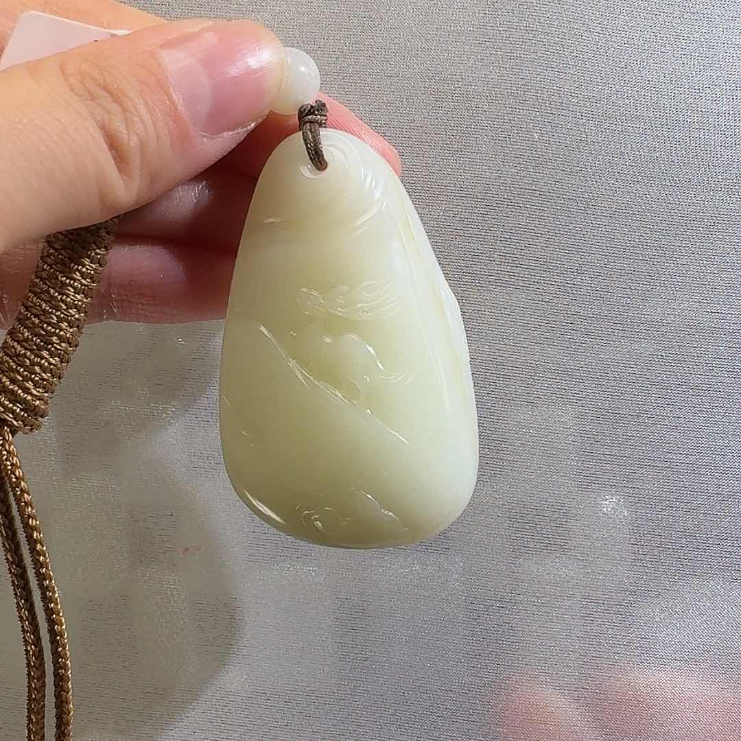 和田玉颈饰未镶嵌汾**仁米达大师44g