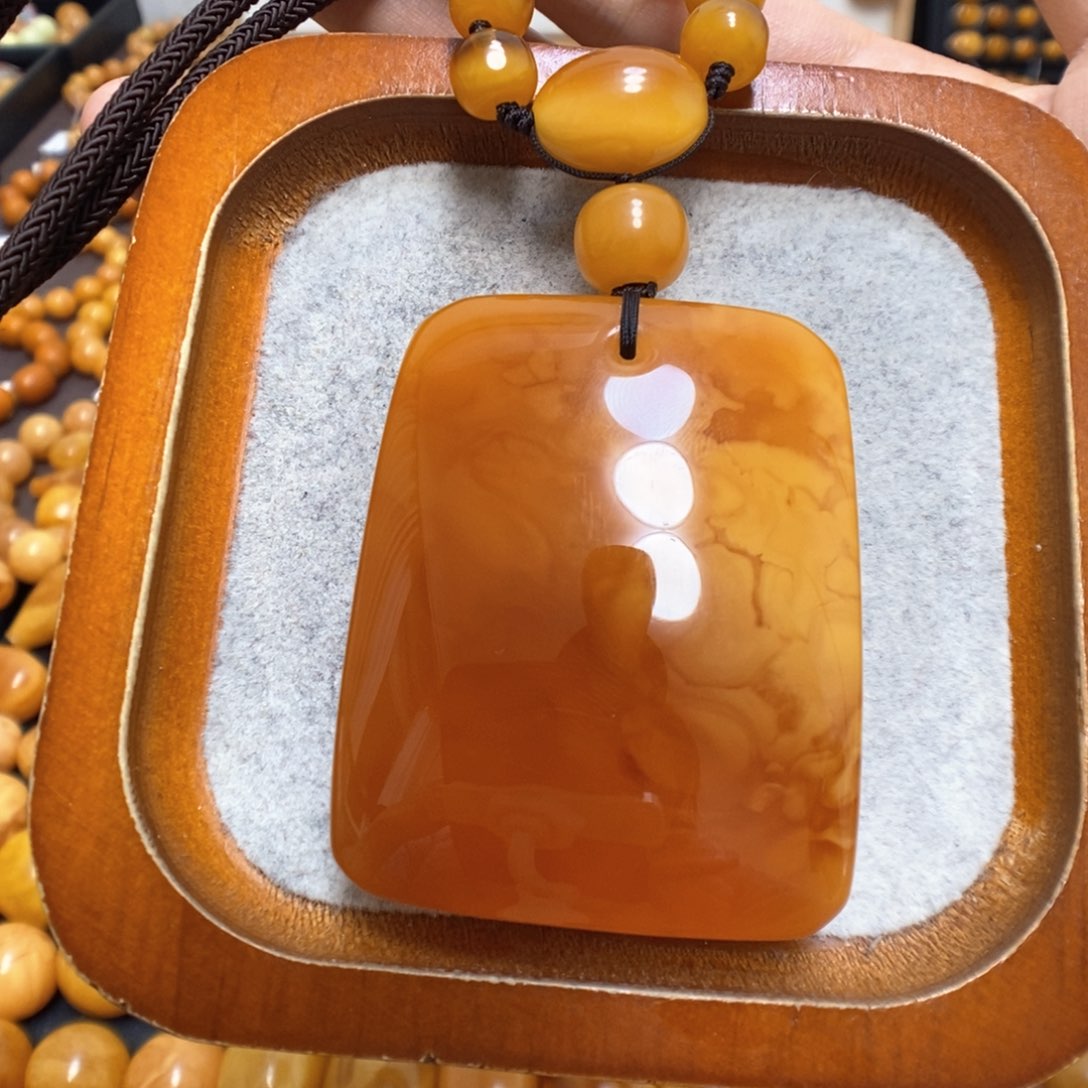 蜜蜡颈饰未镶嵌蜜蜡