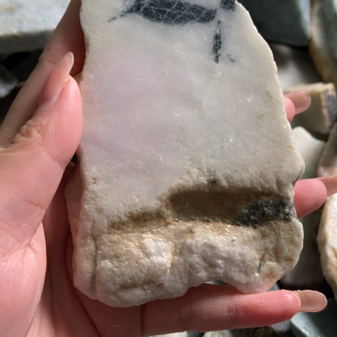 翡翠未镶嵌挂件天然翡翠