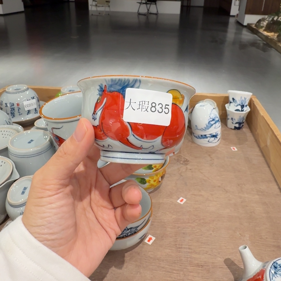 釉下彩纯手绘微瑕