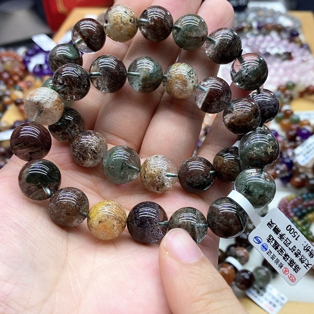 水晶手链未镶嵌多样性发货发一条