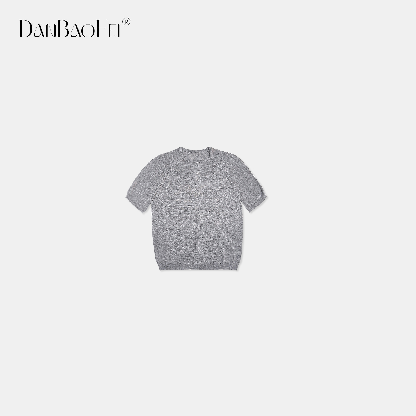 【Rr】小羊T 简约通勤澳洲进口羊毛T恤圆领短袖针织衫 YLM00811