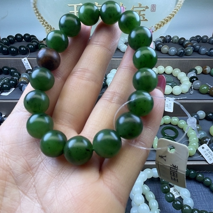 和田玉未镶嵌手链