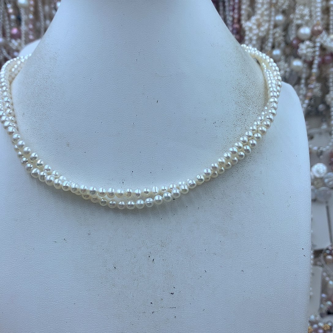 是***～淡水珍珠耳饰银S925镶嵌