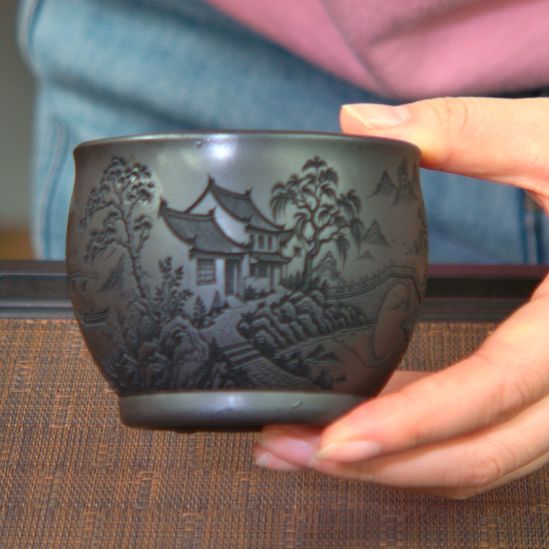 紫砂茶杯高货放漏